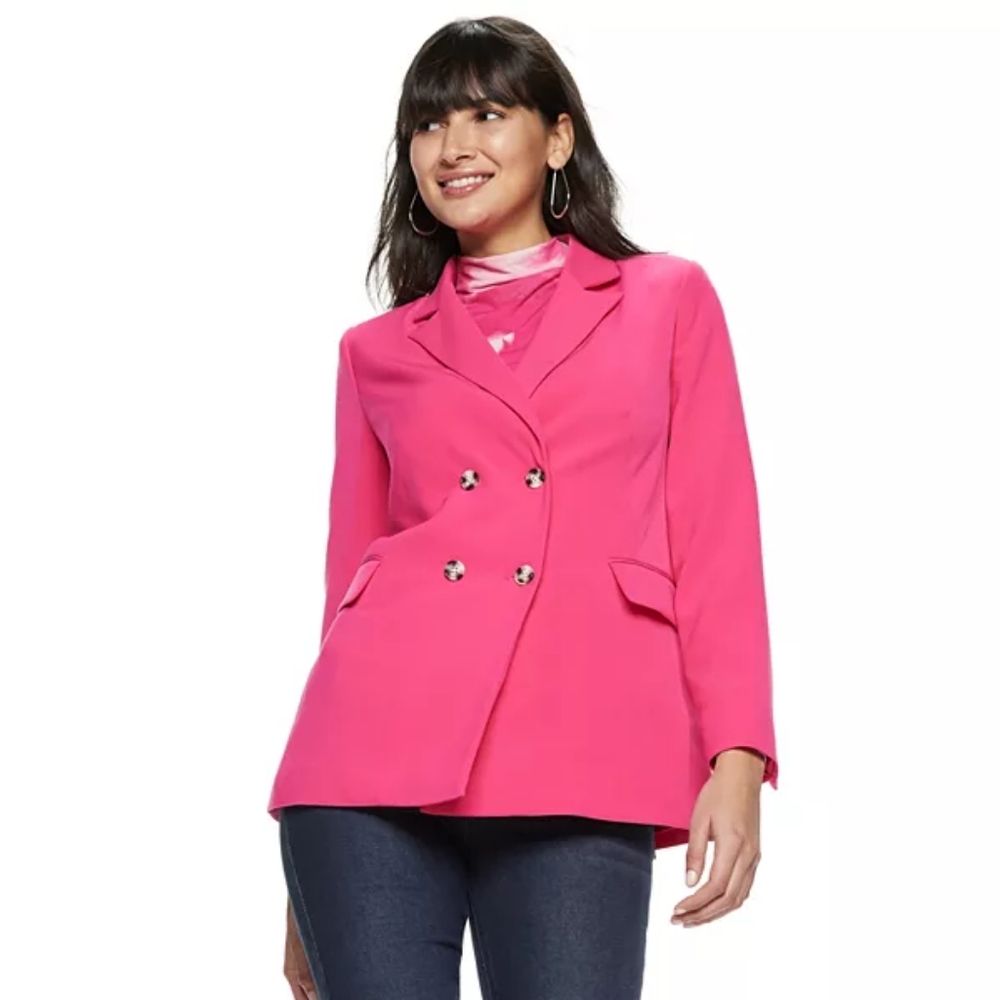 Nine West Longer Double Breasted Blazer